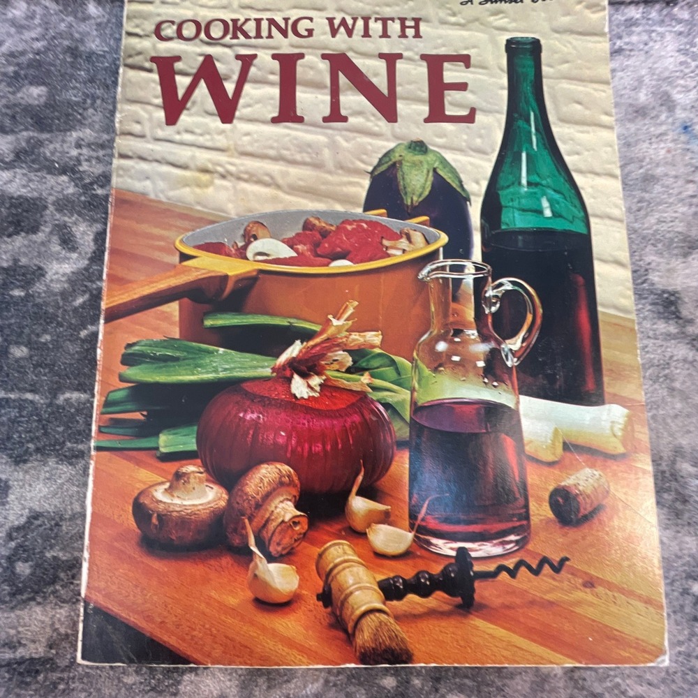 Cooking with Wine Sunset Book Vintage Paperback Cookbook Lane Magazine‎ Company